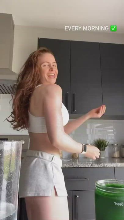 Ass Big Tits Redhead gif