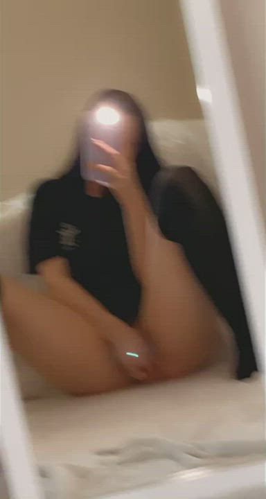 Masturbating Mirror Solo gif