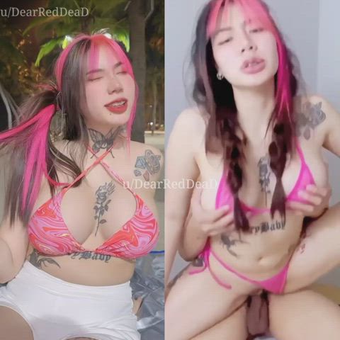 boobs dancing homemade onlyfans public real couple tattoo teen thai tiktok gif