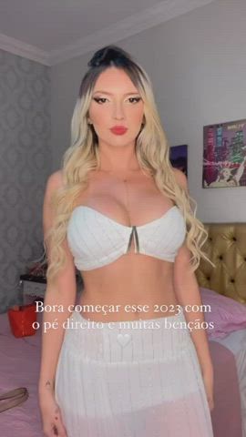 blonde boobs brazilian gif