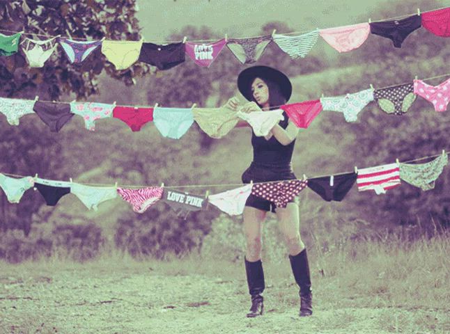 Dancing Knickers Laundry Room Outdoor Panties Thong Underwear gif