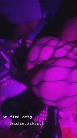 ass clapping bending over big ass bubble butt fishnet latina shaking stripping twerking