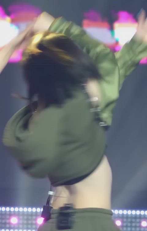 asian underboob kpop gif