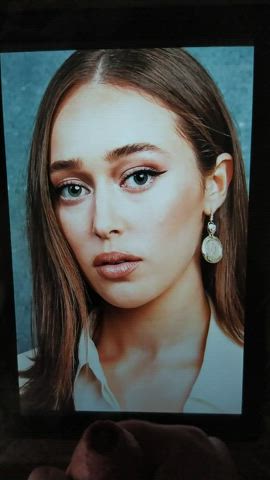 alycia debnam-carey brunette celebrity cum cumshot facial tribute gif