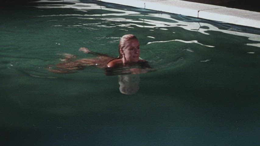 British Celebrity Cinema Nudity Swimming Pool gif