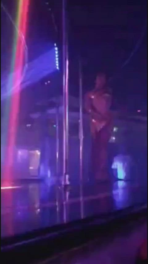 blue dancing pole dance strip stripper striptease gif