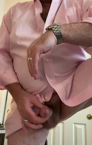 Horny Husband Morning Cumshot