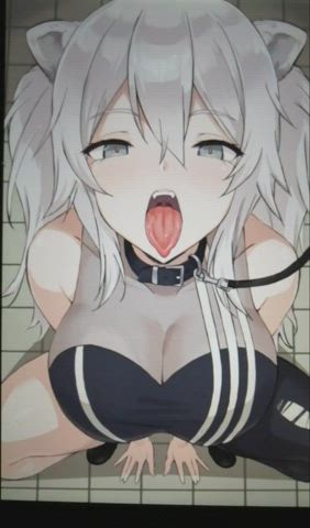 Anime Big Tits Cum Facial Hentai Tongue Fetish Tribute gif