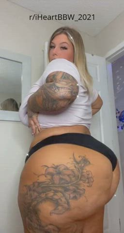 Ass BBW Big Ass Booty Pawg Tattoo Thick gif
