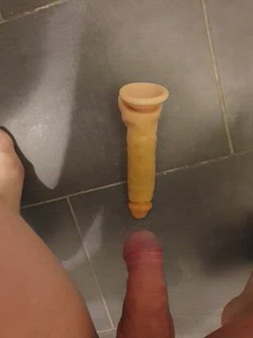Bisexual Dildo Dutch Pee Pissing Shaved Toy Uncut gif