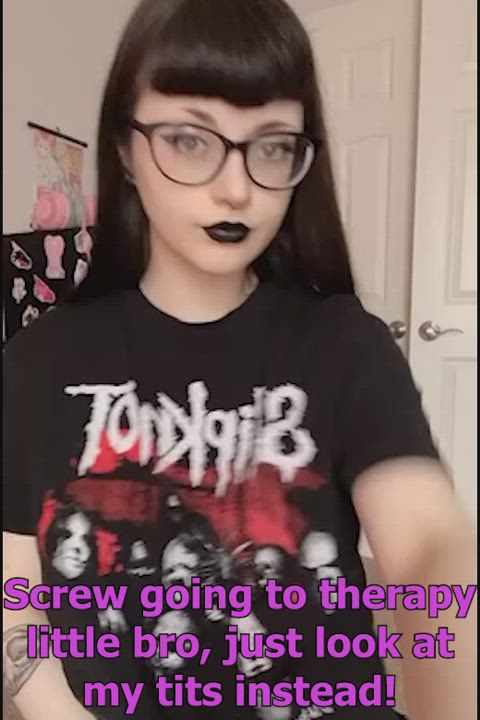 alt big tits brother caption goth natural tits pale sister titty drop gif