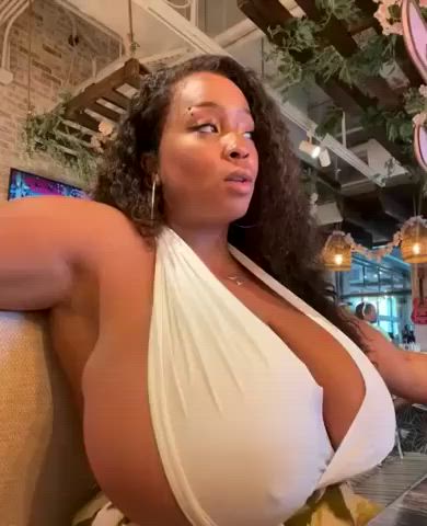 big tits ebony nipslip tits gif