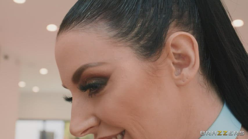 angela white interracial kissing gif