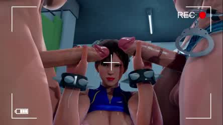 3D Futanari POV gif