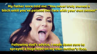 Big Dick Cheating Cuckold Facial Mom Son Taboo gif