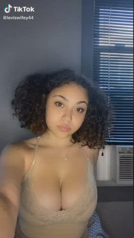 big tits cute latina teen tiktok gif