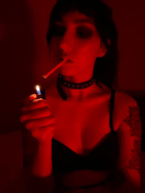 brunette sexy smoking gif