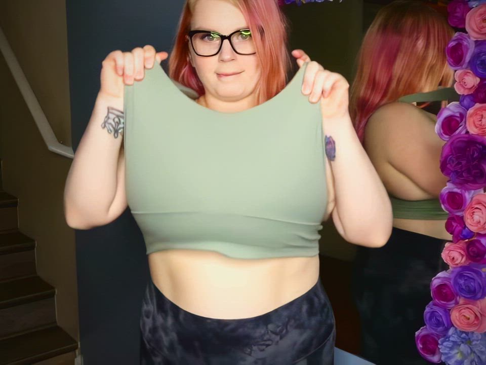 BBW Big Tits Bouncing Tits Busty Huge Tits Jiggling Slow Motion Titty Drop gif