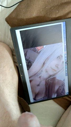 big cumtribute for hot blonde