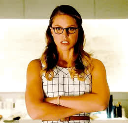 Jealous secretary Melissa Benoist explaining why you can’t go on that weekend getaway