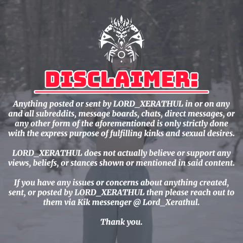 DISCLAIMER | PLEASE READ