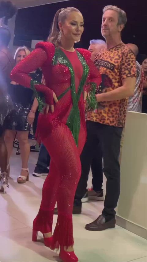 big ass brazilian celebrity curvy high heels hips sensual tights gif