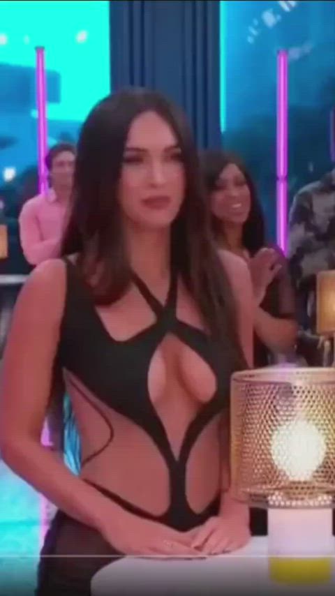 celebrity cleavage megan fox gif