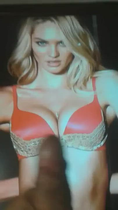 Candice Swanepoel Celebrity Cumshot Tribbing Tribute gif