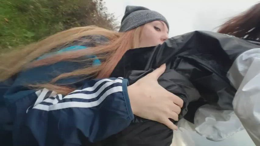 ass cunnilingus fingering lesbian lesbians outdoor petite pussy eating skinny gif