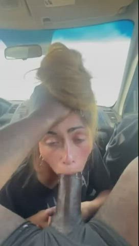 Blonde Blowjob Deepthroat Face Fuck Hardcore gif