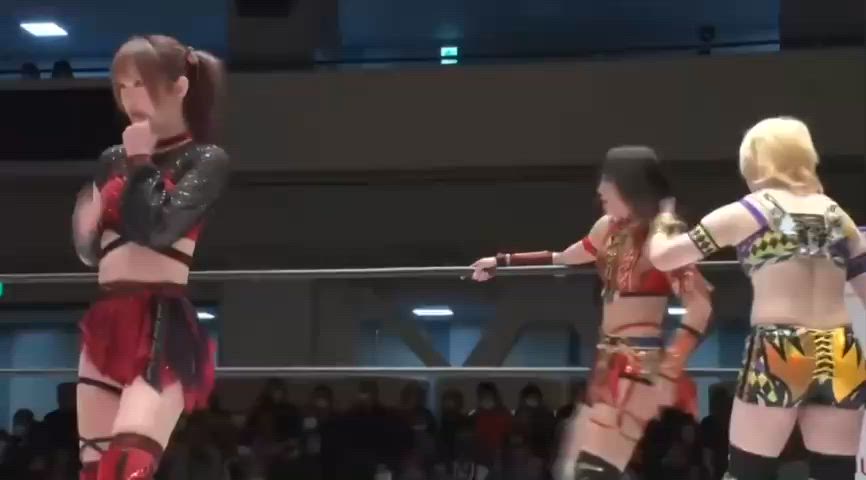 funny japanese sexy wrestling gif