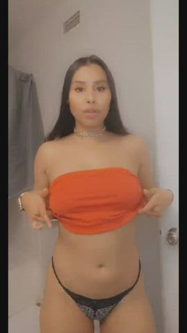 Ass Boobs Latina Nipples Tease Teasing Tits gif
