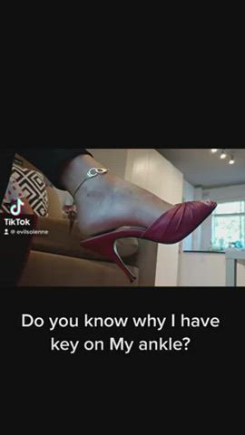 chastity feet femdom gif