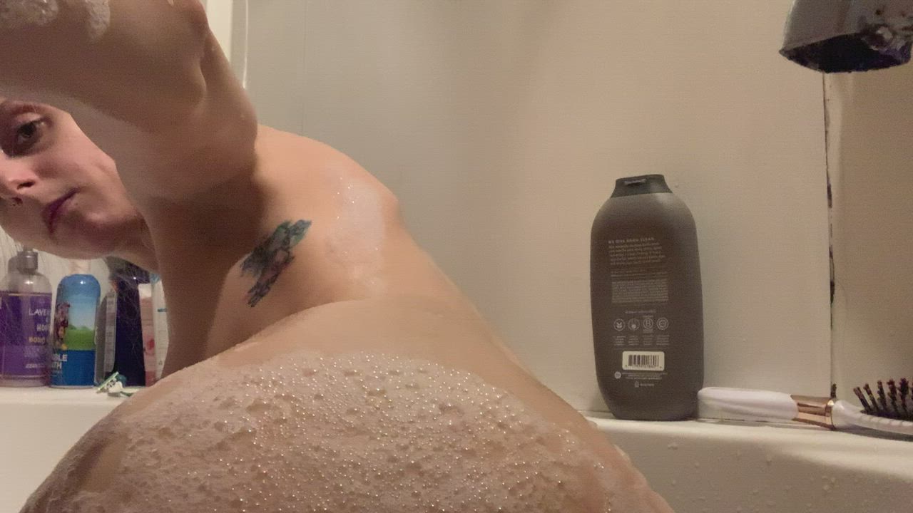 Bathtub Masturbating Soapy gif