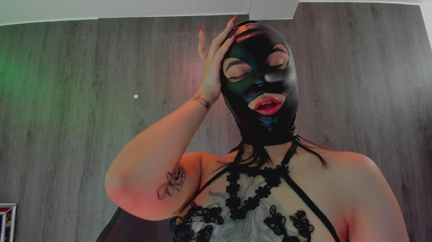 Blowjob Fetish Mask Saliva Sensual gif