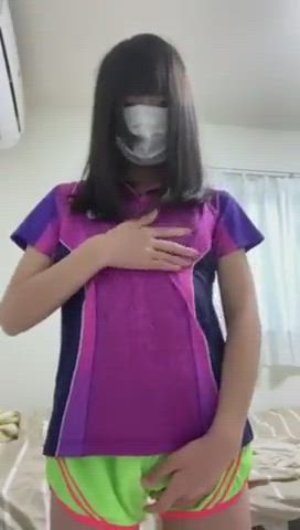 Asian Chinese Masturbating Teen gif