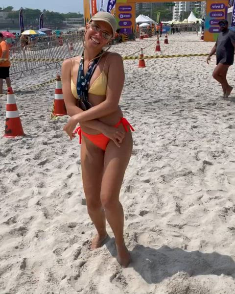 ass actress celebrity bikini beach dancing gif
