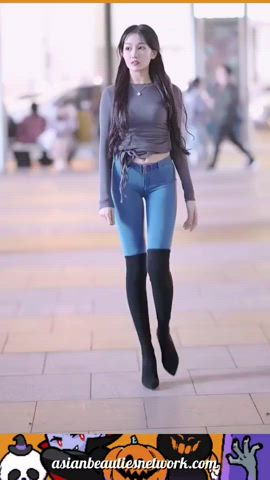 19 years old babe boobs chinese clothed cute korean teen tits gif