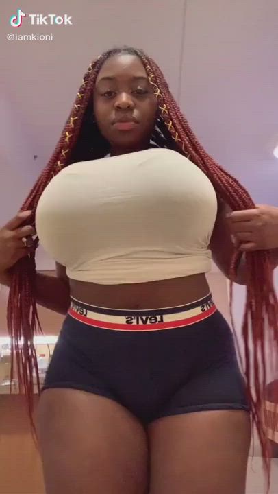 Big Tits Ebony Teen gif
