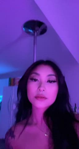 asian pole dance tease gif