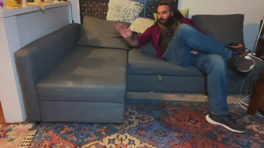 The perfect couch stores your things for easy access when you need a cum receptacle