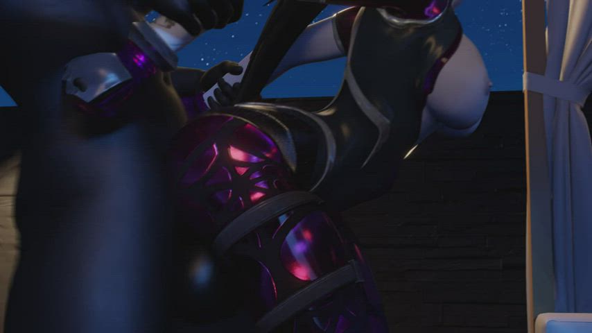 Widowmaker takes Monster Cock GIF by genkaiyokairu