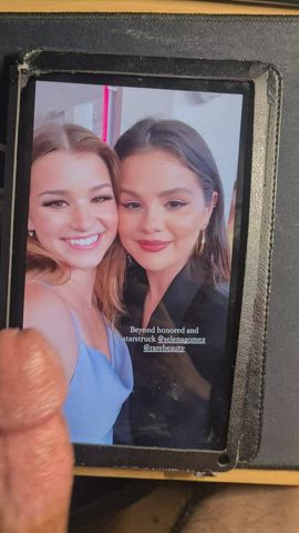 Brooke Monk and Selena Gomez Cumtribute