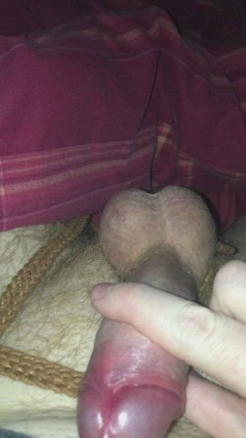 Dripping wet with pre cum and shooting the biggest load of cum I think I ever have!??