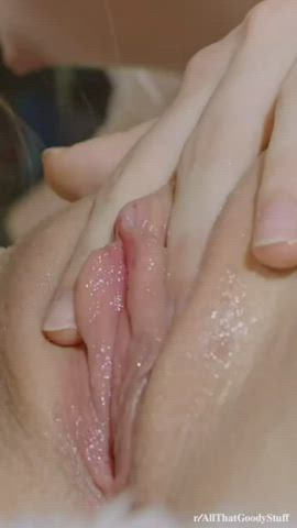 Close Up Cunnilingus Lesbian Licking gif