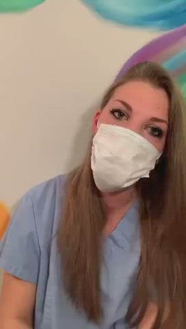 nurse with mask deepthroat training
