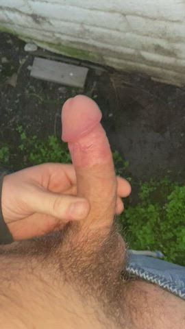 Backyard cumshot ❤️