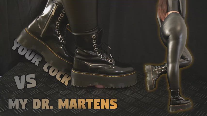 Who would win: your little piece of meat or my big platform Martens?