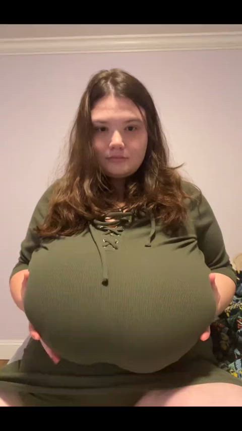 bbw big tits chubby non-nude gif