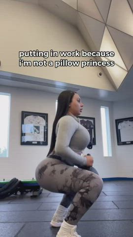 big ass big tits gym gif